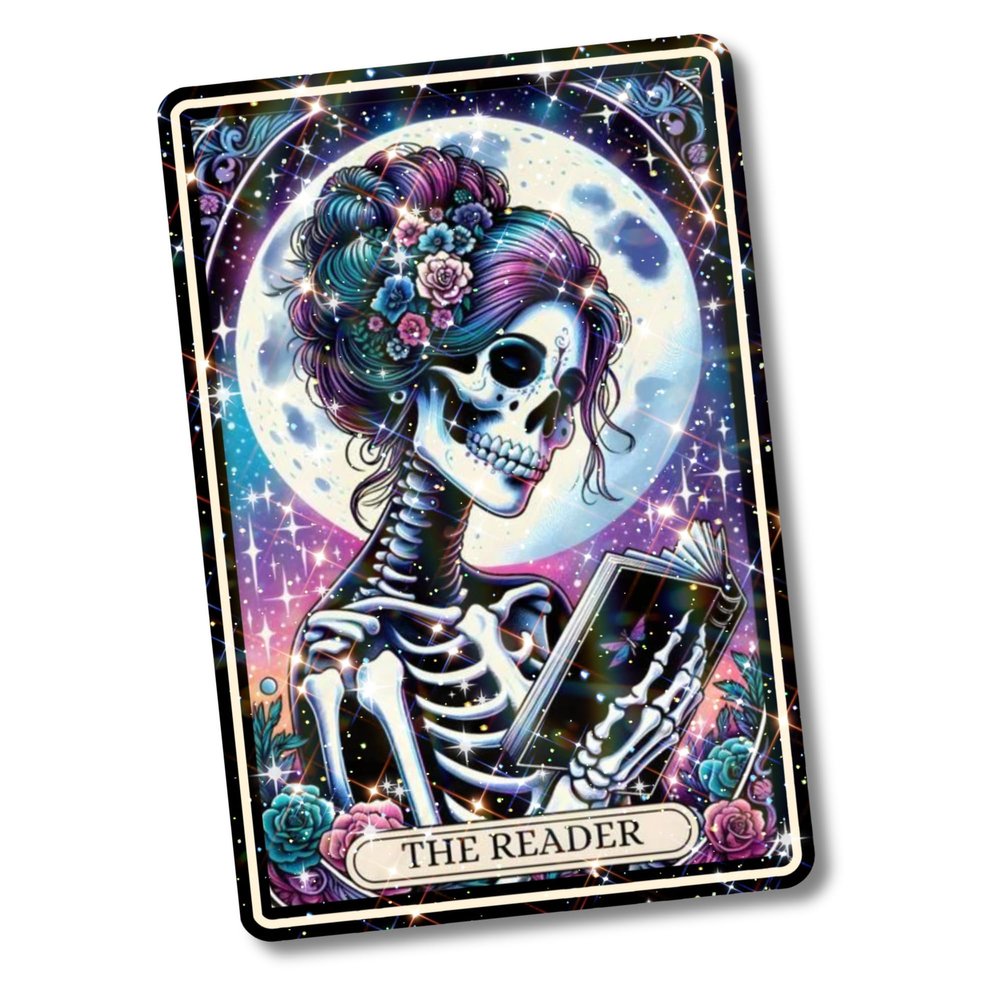Clear Back Cover Insert for Kindle, The Reader Tarot Card, Bookish Card Insert for E Reader, Kindle Decor, Booktok Sticker Case Insert, Book Gifts for Women (Kindle Paperwhite 10th Generation)