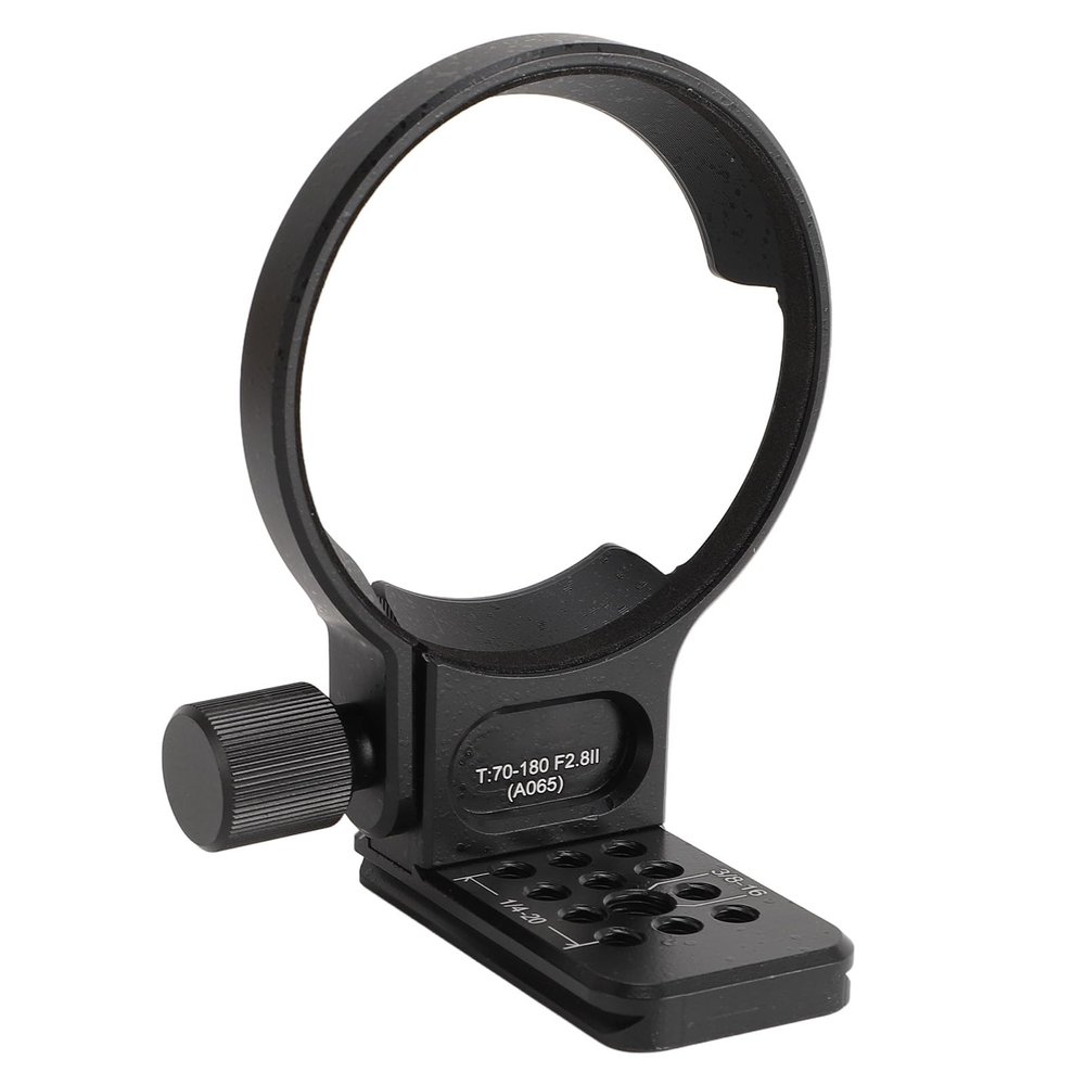 CFTGIW Lens Collar Tripod Mount Ring, Quick Release Plate, with Arca Type Groove, Light Weight, Strap Hole, for T70 180 F2.8 II Lens, 70mm Tripod Collar Mount Ring