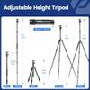 Fotopro 73" Camera Tripod & Detachable Monopod, Carbon Fiber Tripod for Travel, Portable Compact Tripod Stand, Ball Head with QR Plate, Inverted Center Column, Max Load 10kg/22lbs, X-Go Plus E 2 view 3