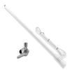 FMUSER VM100 VHF Marine Radio Antenna & Ratchet Rail Mount Bundle - 44 Inch Waterproof Antenna with 316 Stainless Steel Adjustable Ratchet Rail mounting Bracket