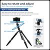 Fotopro 58" Aluminum Camera Tripod with Ball Head, Detachable Monopod with QR Plate, Lightweight & Stable, Inverted Center Column, Max Load 8kg/17.6 lbs, X-Go Gecko E 2 view 4