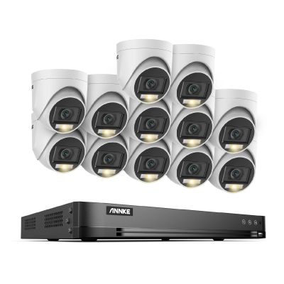 ANNKE 3K Security Camera System, 32 Channel 3K Lite AI DVR, 12x 3K/5MP Outdoor IP67 Waterproof CCTV Turret Cams with Smart Color Night Vision, Built-in Mic, AI Human/Vehicle Detection, NO Hard Drive