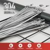 DAFONSO Heavy Duty & Corrosion-Resistant Stainless Steel Zip Ties Kit with Metal Scissors-11.8 Inch, 50 Pieces-Ideal for Machinery, Vehicles, Exhaust Wrap, Farms, Pipes, Cables & Outdoor Fence view 2