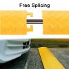 YLLSMGS Drive Over Cable Protector 1 Channel Cable Ramps 2000 Lbs Max with Fixing Holes Speed Bumps for Outdoor & Indoor Use(Black) view 2
