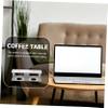 SECFOU 3pcs Under Desk Laptop Holder Sturdy Metal Shelf Bracket for Laptop Storage Space-Saving Design Easy to Install Under Table Compatible view 2