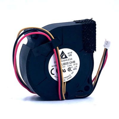 BUB0512HB 12V 3-Wire 3pin 0.24A 5cm 5015 Oil Bearing Small Blower Cooling Fan
