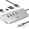 intpw P9R USB C Hub Ethernet, 10-in-1 USB-C Docking Station, Aluminum USB to Ethernet Adapter with 4K HDMI, PD 100W, 1Gbps RJ45, Type-C & 2 A 3.0 5Gbps, 2 Type-A 2.0, SD/TF Slot for MacBook, iPad view 1