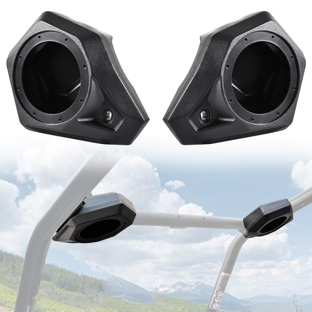 SLORIMOD 5.25" Front Roof Speakers Pods Enclosures Holders for Can-Am Trail Sport/Commander, Audio Speaker Panels Boxes Pod Mount for Can-Am Trail Sport/Commander Max 2018-2025 Accessories, 715003672