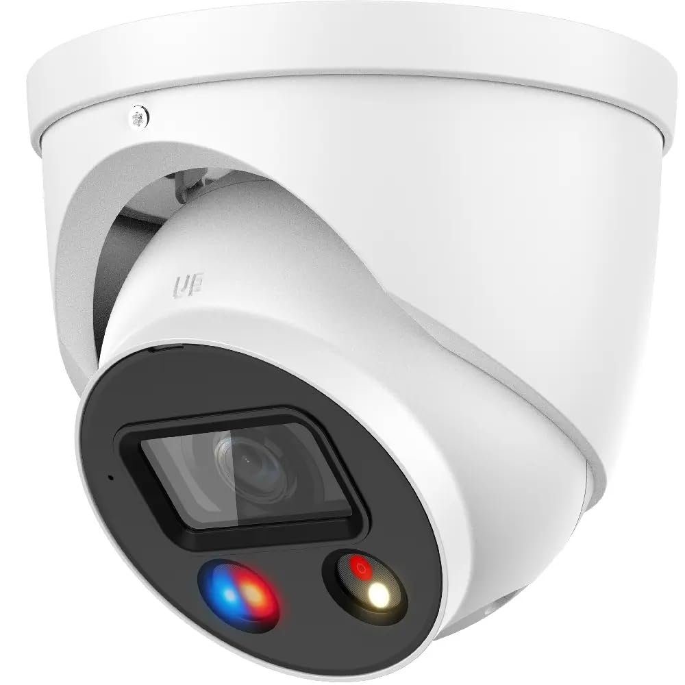 ENS Security Diamond HNC3I349H-IRASPV/28 IP Fixed Turret Camera 4MP@30fps 2.8mm 1/2.7" IR(98ft) LED(98ft) AD Audio/Alarm SD Slot. True WDR Red/Blue Strobe Light Built-in Mic/Speaker Acupick