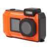 4K 65MP Underwater Camera, 2.88in 1.44in Dual Screen Digital Camera, 2500mAh 33FT Continuous, Timed, Time Lapse, Autofocus Camera for Snorkeling (Orange) view 1