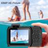 4K 65MP Underwater Camera, 2.88in 1.44in Dual Screen Digital Camera, 2500mAh 33FT Continuous, Timed, Time Lapse, Autofocus Camera for Snorkeling (Orange) view 2