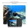 4K 65MP Underwater Camera, 2.88in 1.44in Dual Screen Digital Camera, 2500mAh 33FT Continuous, Timed, Time Lapse, Autofocus Camera for Snorkeling (Orange) view 3