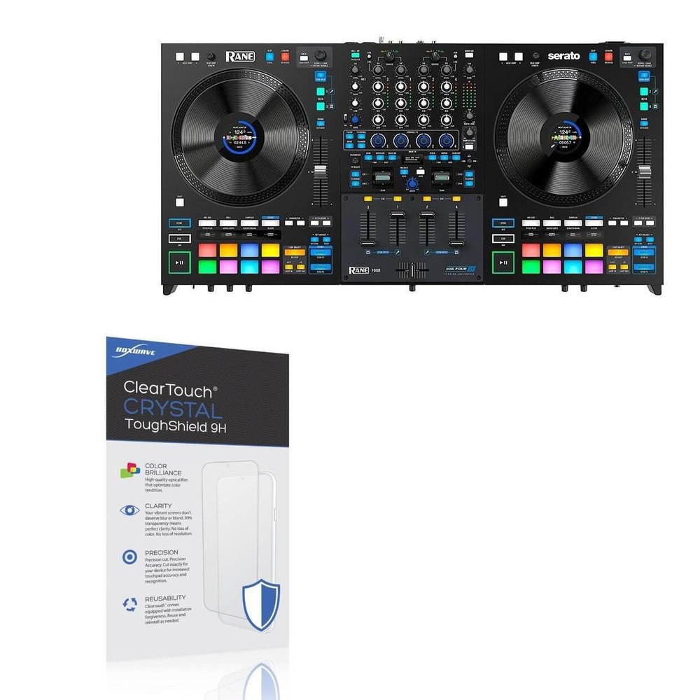 BoxWave Screen Protector Compatible with Rane Four 4-Channel - ClearTouch Crystal ToughShield 9H (2-Pack), Clear 9H Tough Flexible Film Screen Protector