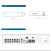 Titanium ED9616H5NV-16P-AN NVR 16CH(16POE) 160/160Mb 12MP HDMI1/VGA HDMI2 Audio/Alarm 4 SATA 1 ESATA NDAA Network Surveillance Recorder view 2