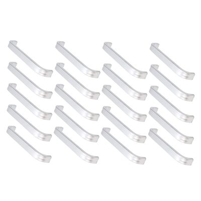 QUMIIRITY 20pcs Aluminum Alloy Cabinet Pulls for Wardrobe and Closet Modern Design Easy to Install Durable Door Knobs for Home