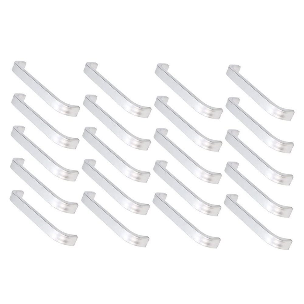 QUMIIRITY 20pcs Aluminum Alloy Cabinet Pulls for Wardrobe and Closet Modern Design Easy to Install Durable Door Knobs for Home