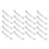 QUMIIRITY 20pcs Aluminum Alloy Cabinet Pulls for Wardrobe and Closet Modern Design Easy to Install Durable Door Knobs for Home view 1