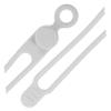 QUMIIRITY 10pcs Cable Organizer Strap Desk Cable Management Cord Anchors for Silicone Ties Gray view 2