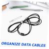 QUMIIRITY 10pcs Cable Organizer Strap Desk Cable Management Cord Anchors for Silicone Ties Gray view 4