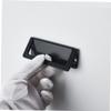 QUMIIRITY 2pcs Invisible Furniture Handle Black Zinc Alloy Pull Handle Recessed Door Hardware Easy to Use view 2