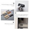 QUMIIRITY 2pcs Invisible Furniture Handle Black Zinc Alloy Pull Handle Recessed Door Hardware Easy to Use view 4