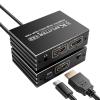 8K HDMI Splitter 1 in 2 Out for Dual Monitor - HDMI Splitter 1x2 Duplicate Mirror Screens 8K@60Hz, 4K@140Hz, EDID, HDCP, HDR10, VRR, Dolby Vision Atmos, for PS5 PS4 Xbox Fire TV Apple TV PC Laptop view 1