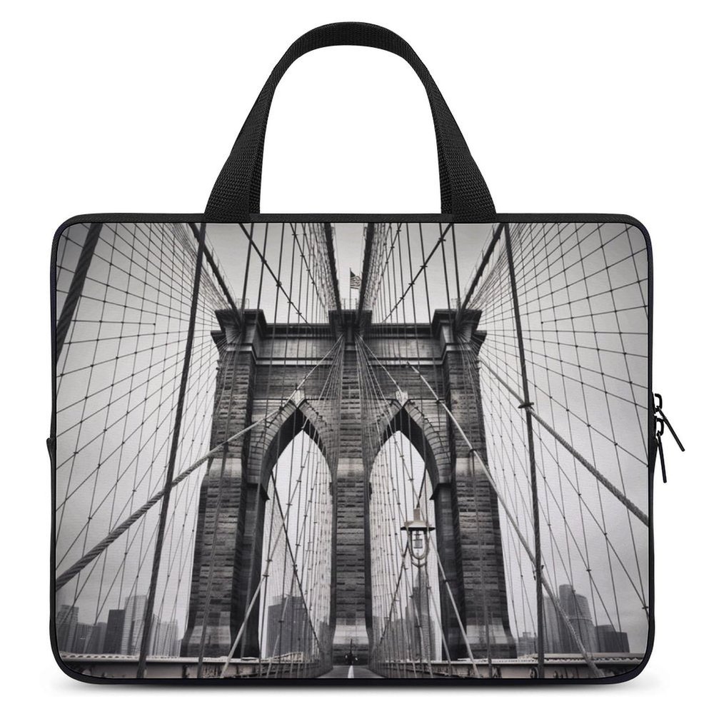 Laptop Case Sleeve 17inch Shockproof Laptop Case Brooklyn Bridge Laptop Sleeve Carrying Case