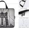 Laptop Case Sleeve 17inch Shockproof Laptop Case Brooklyn Bridge Laptop Sleeve Carrying Case view 3