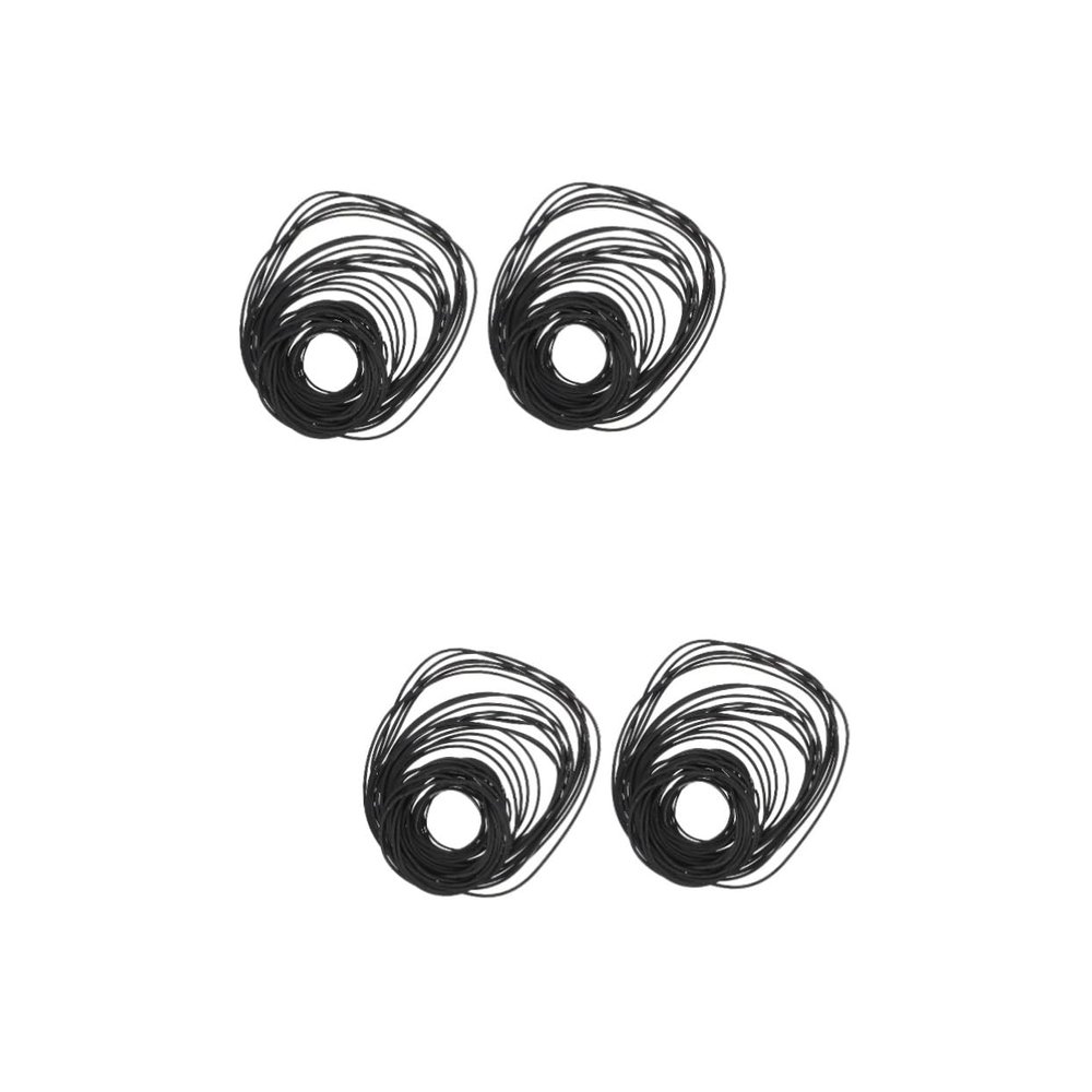 MERRYHAPY 4packs Rubber Cassette Belt for Recorder Repair Replacement Belt and Flexible Tape Recorder Maintenance
