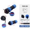 SP13, 4-Pin, Panel-Mount, Male & Female, IP68 Waterproof Circular Connector view 2