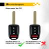 Remote2program Add 2 Keys DIY Programming Car Key Kit and Uncut Car Key Replacement for Replacement for Honda Civic/Accord/HR-V/Fit with FCC: MLBHLIK6-1T (4 BUTTON/MLBHLIK6-1T) view 4