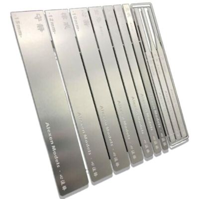 DIY Stainless Steel Model Grinding Stick File Hobby Craft Tools 10 in 1 0.5mm