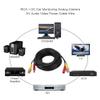 QANYEGN Security Camera Extension Cable, BNC Cable Video Power Extension Cable, Black BNC Extension Wire Cord for Surveillance (10m / 32.8ft) view 3