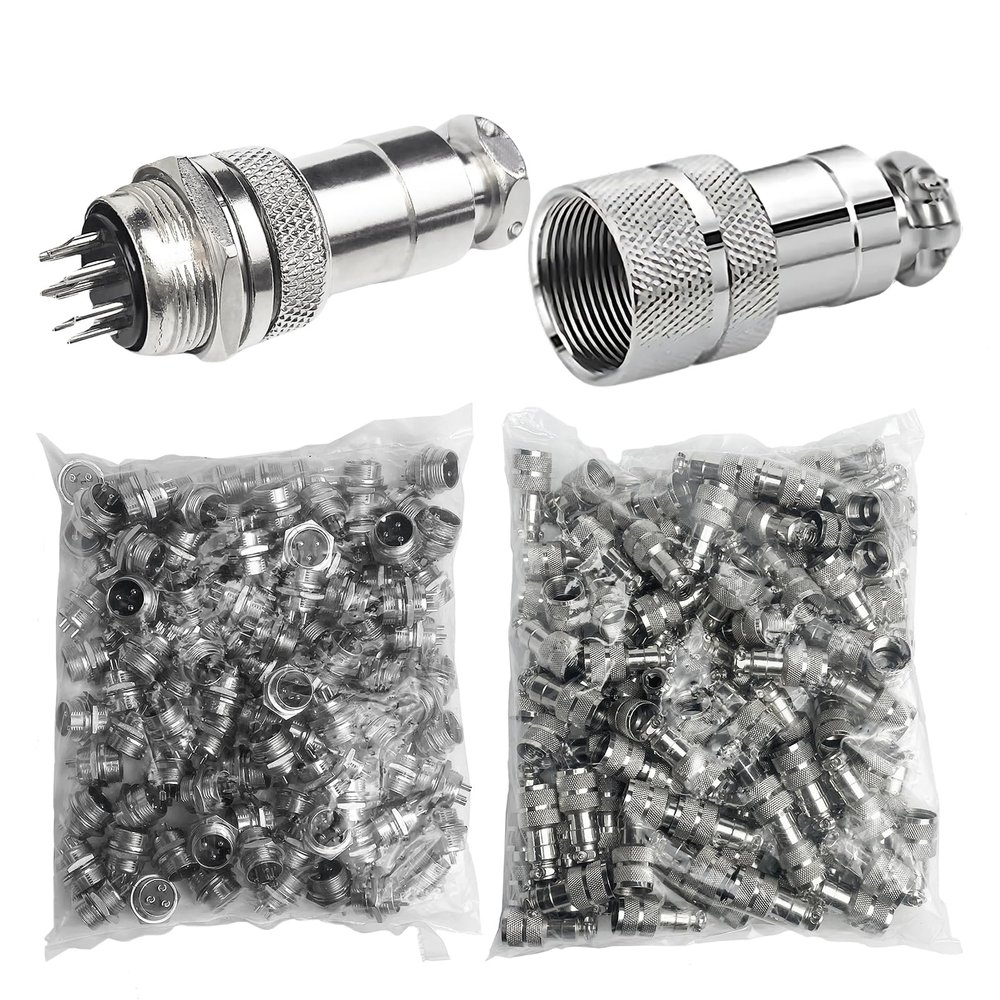 100Sets Aviation Connector,GX20 20mm 8 Pin Aviation Connector Docking Femal & Male M20 Circular Plug with Cover (8P)