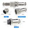 100Sets Aviation Connector,GX20 20mm 8 Pin Aviation Connector Docking Femal & Male M20 Circular Plug with Cover (8P) view 3