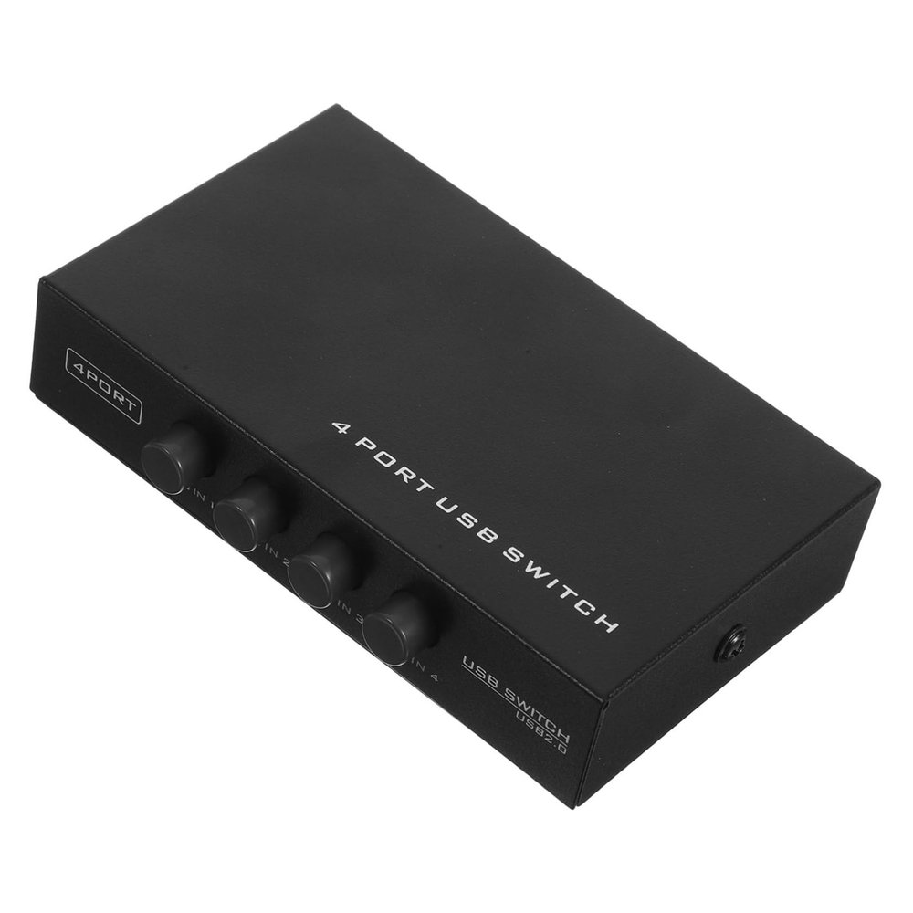OSALADI 4-Port Printer Sharing Controller 2.0 Hub Connect Printer Scanner for Laptop Os Random