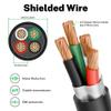 FIRMERST 14/4 Outdoor Speaker Wire 100 FT, Shielded Direct Burial Cable, (OFC) Oxygen-Free Copper, Waterproof & UV Resistant, with Connectors view 3