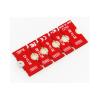 Red M.2 NGFF NVMe SSD 2230 2242 2260 to 2280 Length Extension Converter Bracket view 2