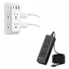 NTONPOWER 10 ft Flat Extension Cord with 9-in-1 Wall Outlet Extender, 6 AC Outlets + 3 USB Ports (1 USB-C), Surge Protection, Overload Protection, White view 1