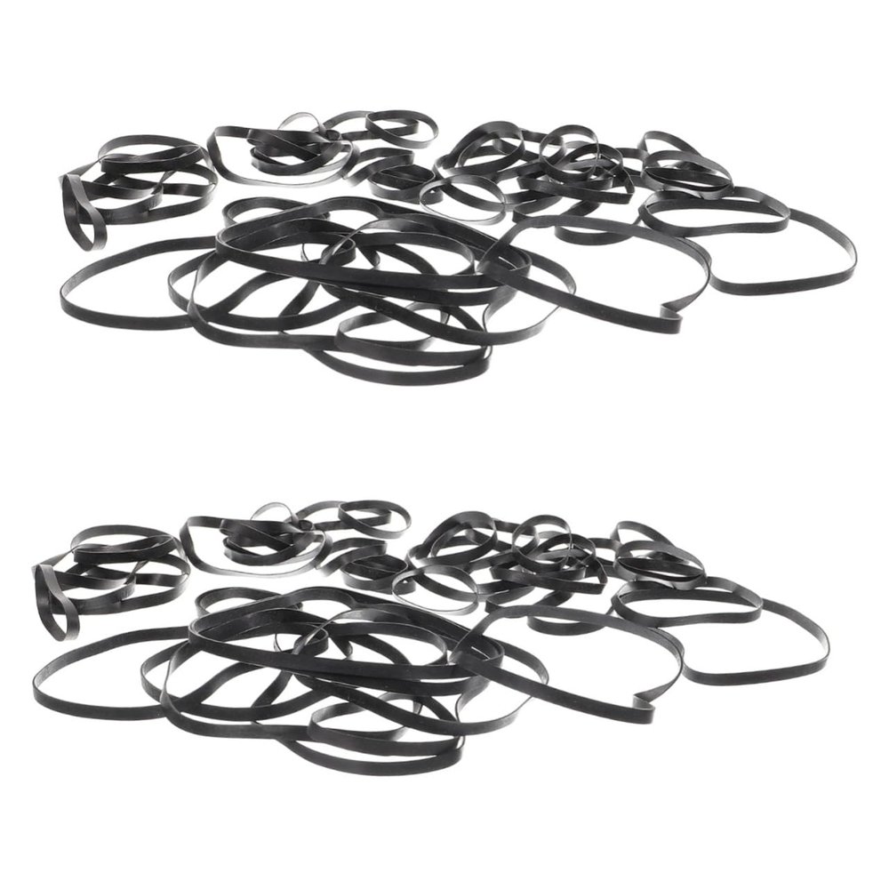 MERRYHAPY 100pcs Rubber Cassette Deck Belts Machine Belts for Audio Repair Machine Cassette Tape
