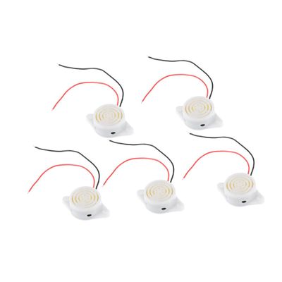 CHILDWEET 5pcs Enclosed Electronic Buzzer Alarm Dc for Door Bell Motorcycle Theft Alert