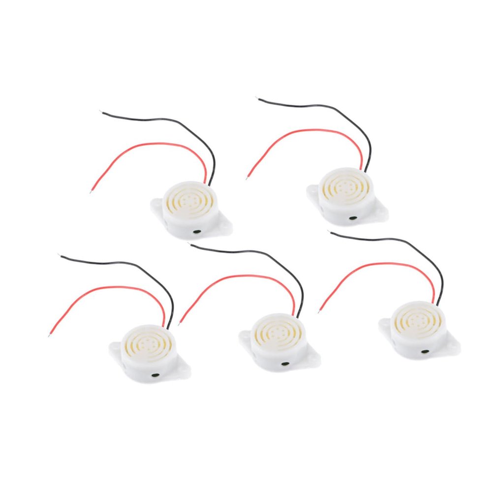 CHILDWEET 5pcs Enclosed Electronic Buzzer Alarm Dc for Door Bell Motorcycle Theft Alert