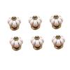 ARTIBETTER 6pcs Pumpkin Design Ceramic Cupboard Pull Knobs for Cabinets and Wardrobes Handles for Home Furniture Decor view 1