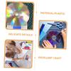 SEWOART 10pcs DIY Cd Discs for Painting Transparent Decorative Wall Crafts for Home Decor and Creative DIY Projects view 2