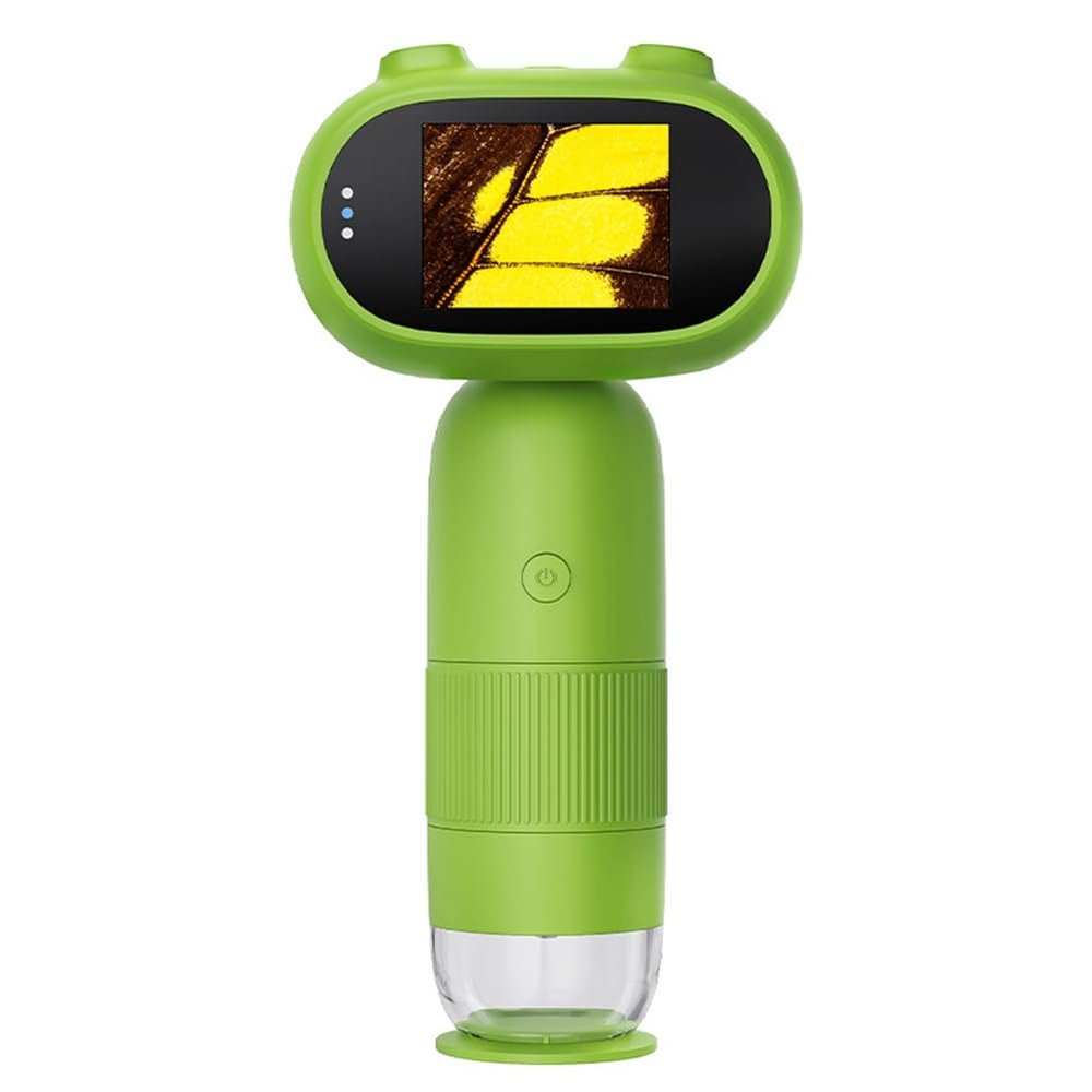 OTDOGUO Digital Microscope Handheld Microscope with 2inch IPS Screen 1000X Portable Pocket Microscope for Kids Adults PC View