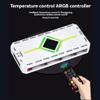 OTDOGUO 5V 3 Pin ARGB Controller Cooling Fan Hub PWM Fan Hub PWM ARGB Fan Hub for ARGB Computer PC Case Fan Black view 2