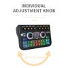 OTDOGUO X3 Live Voice Mixer Audio Interface Console Live Microphone Sound Card for Recording Streaming Smartphone Black view 2