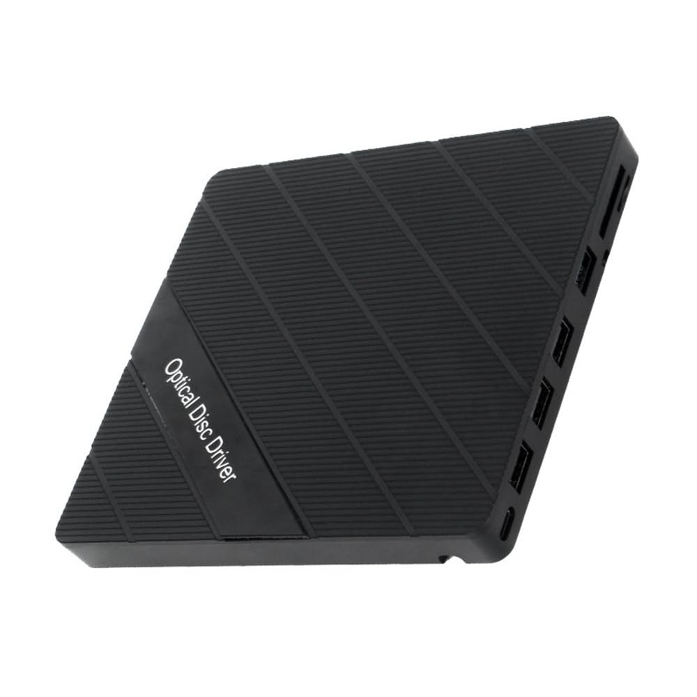 OTDOGUO External CD DVD Drive USB3.0 Type C Optical Drive CD/DVD-RW Player Burner/Writer/Reader for Laptop PC Window