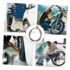 jojofuny Hose Adapter for Car Air Pump for Car Tires Motorbike Inflator Compressor Stainless Steel Inflatable Tube view 4