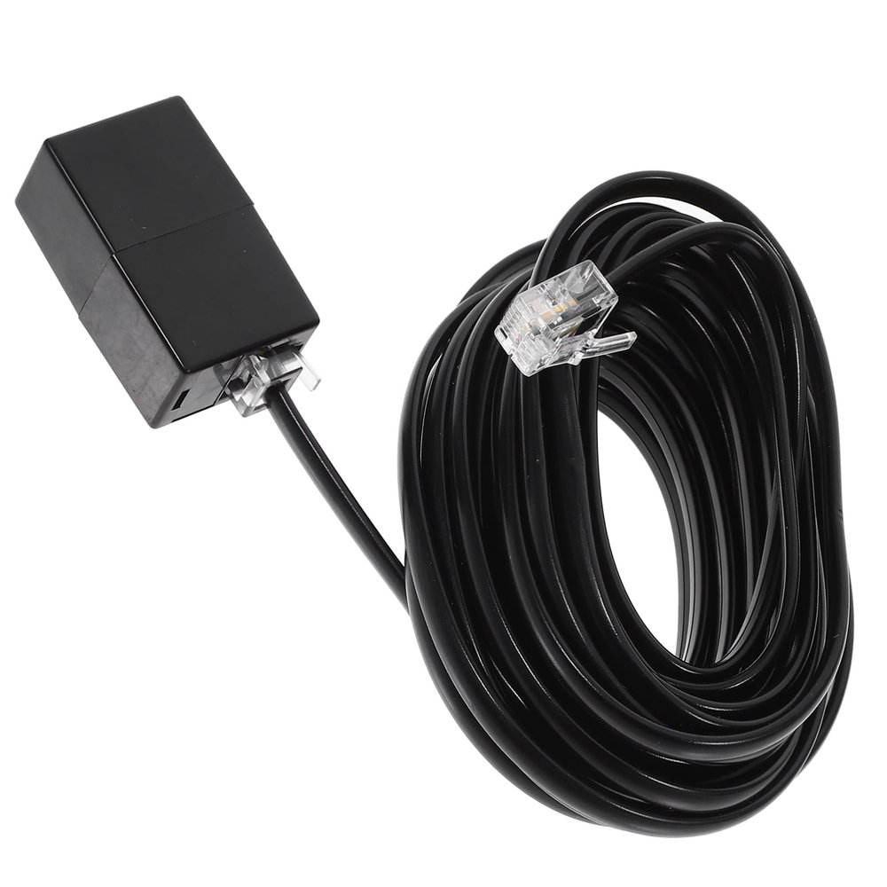 jojofuny 1set Telephone Cord Wire Clips and Landline Phone Cable Couplers for Use